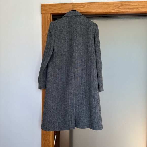 NWOT Wool Herringbone Overcoat - Picture 5 of 9